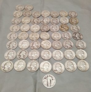 silver quarters, wilmington coins