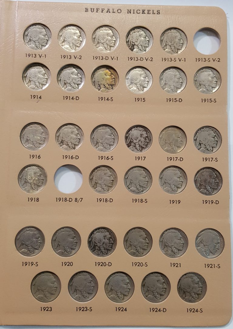 Complete Buffalo Nickel Collection with Key Dates